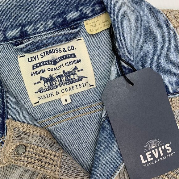Levis Made & Crafted Denim Jacket Size Small Heirloom Lace Trucker NWT Heirloom - Picture 2 of 11